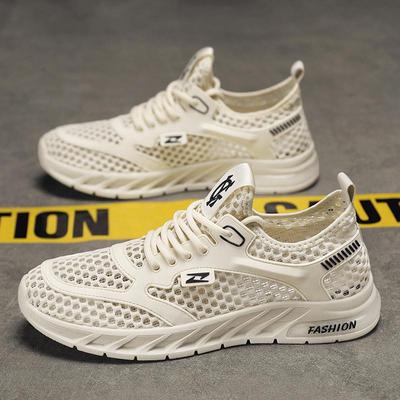 Summer New Casual Outdoor Breathable Hollowed Out Large Net Running Shoes Sports Shoes