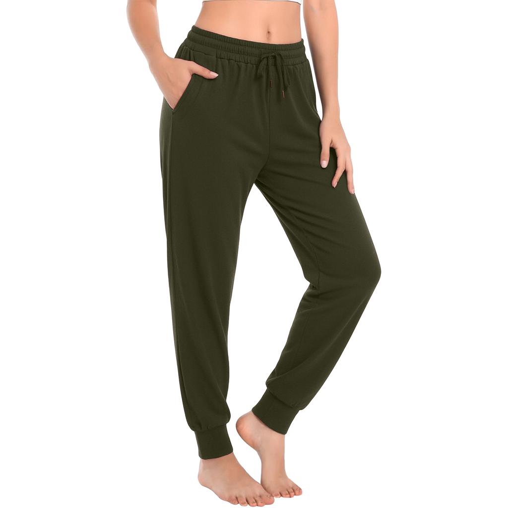 Women’s Drawstring Jogger Pants Loose Fit Casual Athletic Sweatpants with Elastic Waistband and Cuffed Ankles for Everyday Wear