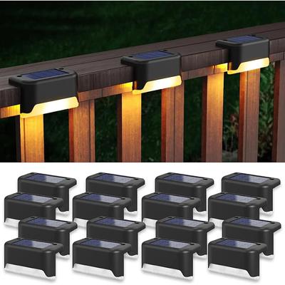 LED Solar Deck Lichter Outdoor Solar Pfad Garten Licht Wasserdichte Solar Schritt Lampen Dekoration für Terrasse Treppen Zaun Hof