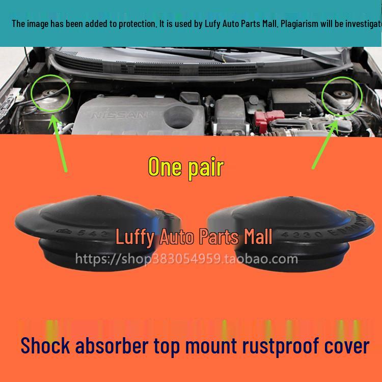 Front Shock Absorber Top Mount Bolt Dust Cover for Livina, Tiida, Sylphy, Qashqai, and Venucia MX6