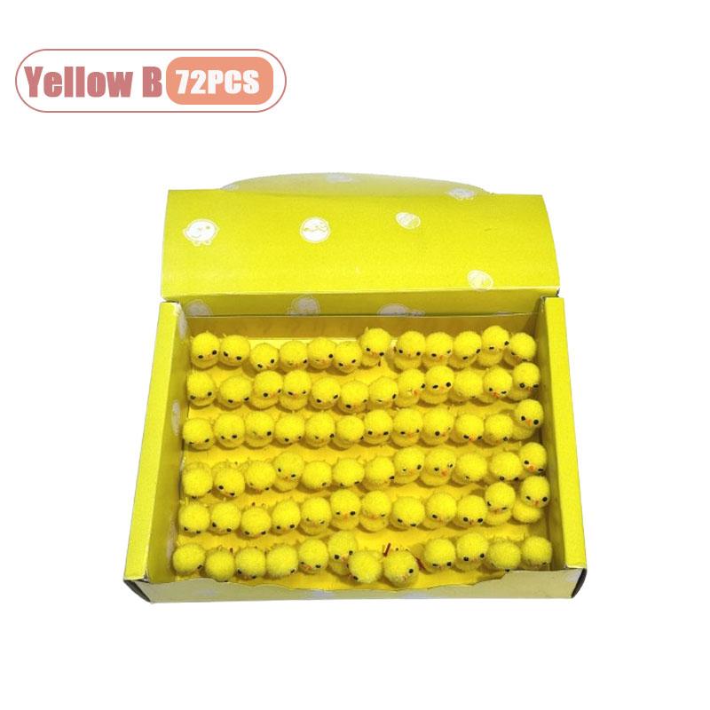24-216PCS Festive Easter Yellow Mini Chick DIY Craft Party Gift Egg Decor Holiday Decoration Seasonal Spring Home Ornament