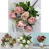 Romantic Rose Wedding Bouquet Artificial Flowers For Bridal Decor And Event Table Arrangements