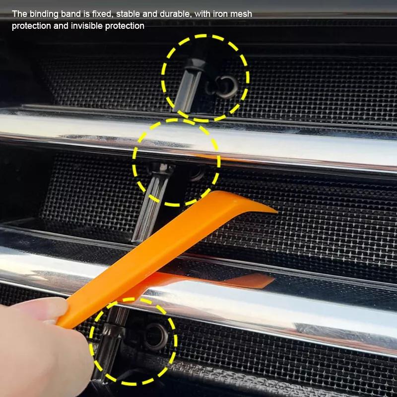 Stainless Steel Car Insect Screening Mesh Front Grille Insert Net Styling For Ford Ranger Wildtrak XTL 2023 2024 Auto Accessorie