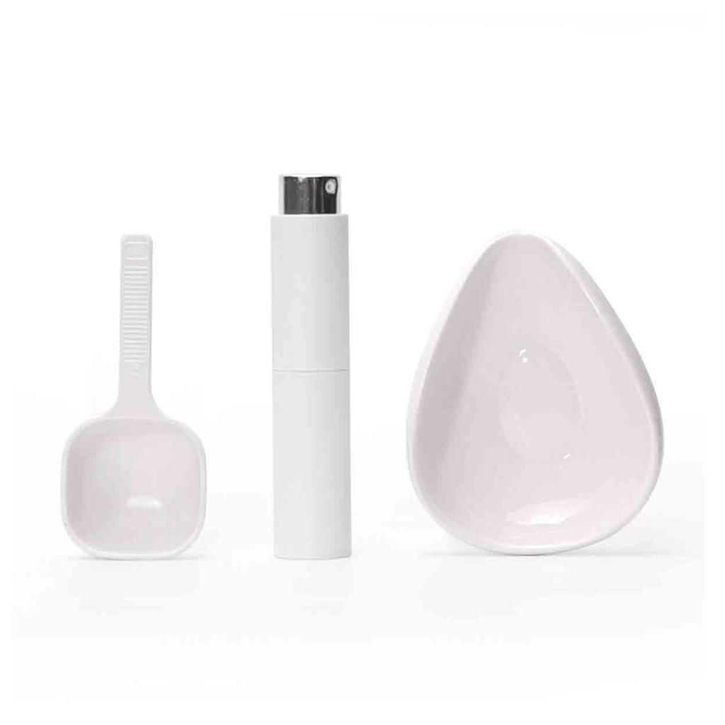 Leeseph Coffee Bean Dosing Cup & Spray Bottle Kit for Bar, Static Reduction Ceramic Single Dose Tray, Barista Accessories Set