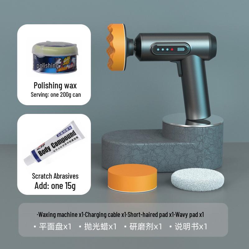Wireless Car Polisher & Waxer with Digital Display for Home and Auto - Grinding & Sealing Glaze Tool