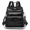 Backpack Women's New Woven Backpack Fashion Versatile Casual Multifunctional Travel Bag Women