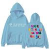 Letter Print Hooded Sweatshirts Women'S Basi