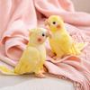 17CM Gelber Papagei Plüschtiere Weich Gefüllt Cartoon Vogel Puppe Niedliche Desktop Haustiere Lustiges Geschenk