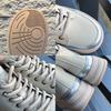 thick-soled high-top little white shoes for women's spring new casual heightening retro board shoes versatile design shoes for women