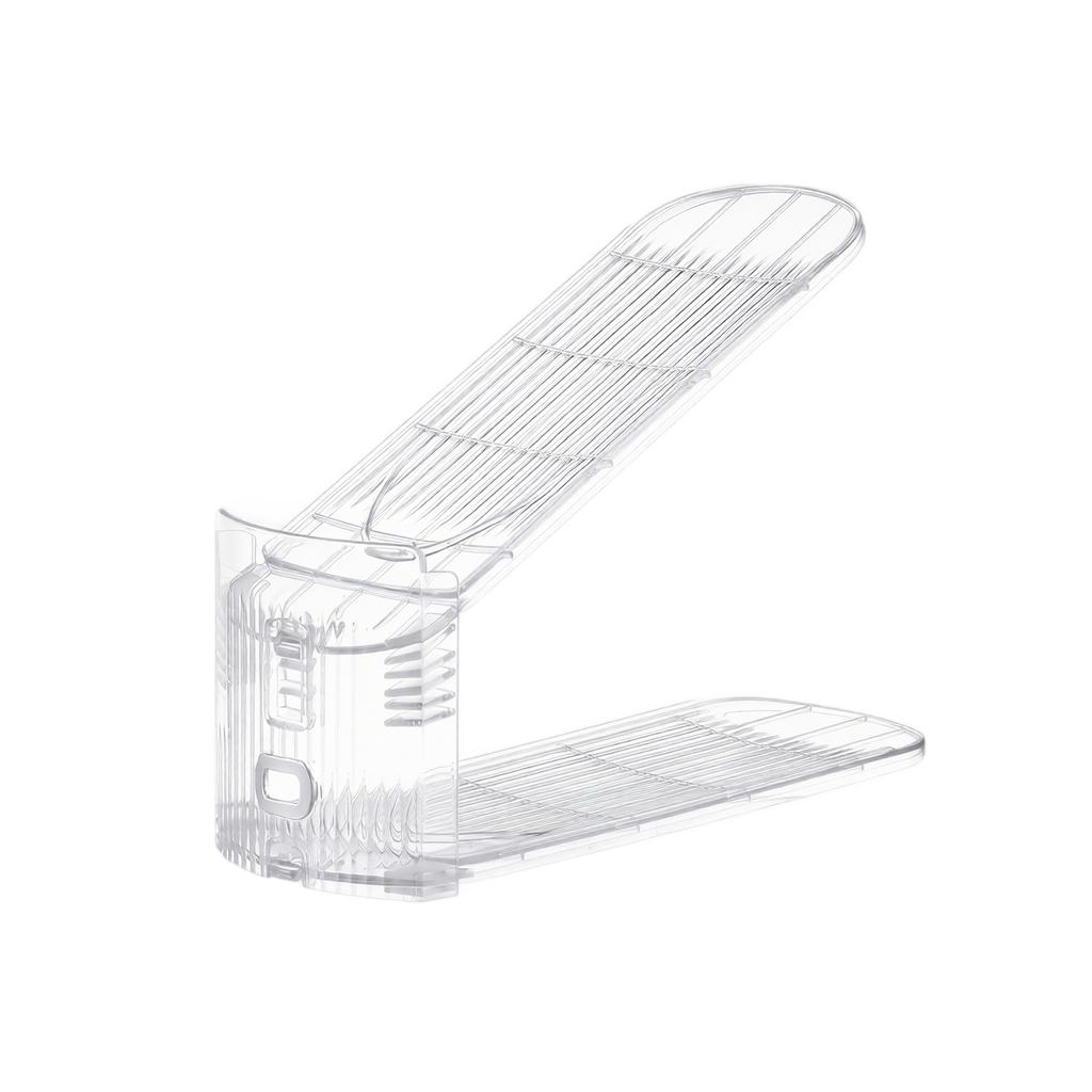 Foldable Double Layer Shoe Rack with Large Capacity for Closet and Entryway