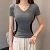 NOME Women's Ribbed Short Sleeve T-Shirt
