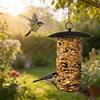 Pack Of 2 Practical Easy Installation Hanging Bird Feeders Simple Setups Metal Construction For Garden Placement