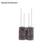 High-Frequency 400V 10µF 10x17mm Brown Aluminum Electrolytic Capacitor - Lightning Surge Resistant, PET Material