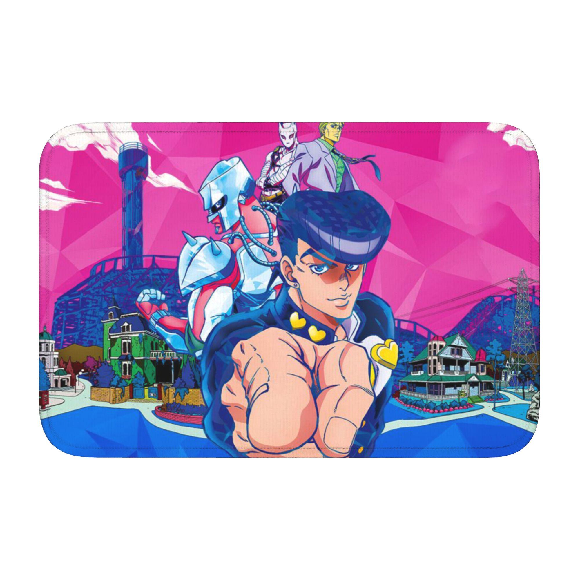 

Custom JoJoes Anime Doormat Non-Slip Entrance Welcome Kitchen Bathroom Floor Door Mat Toilet Living Room Carpet Rug 60cm x 90cm