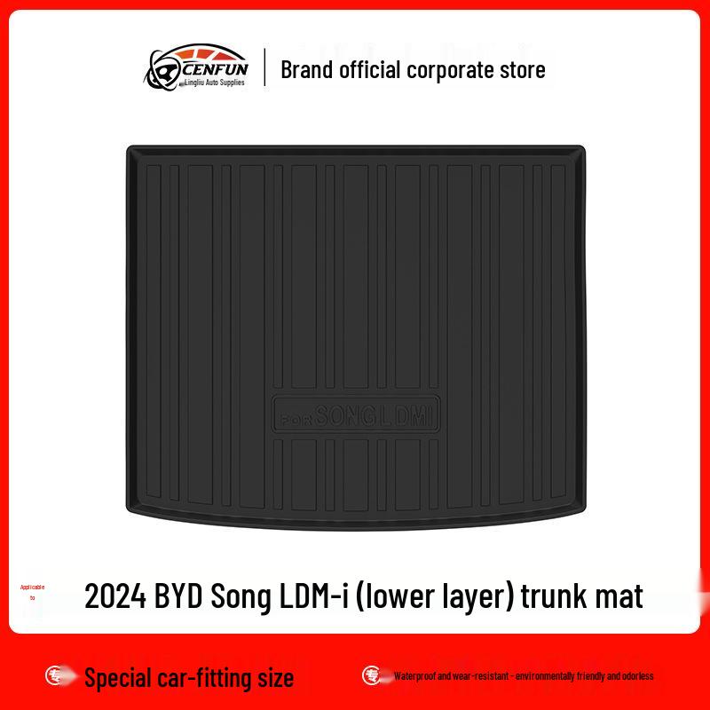 

2024 BYD Song L-DMi Водонепроницаемые коврики TPE для багажника и пола – Экологичные и долговечные No specific size