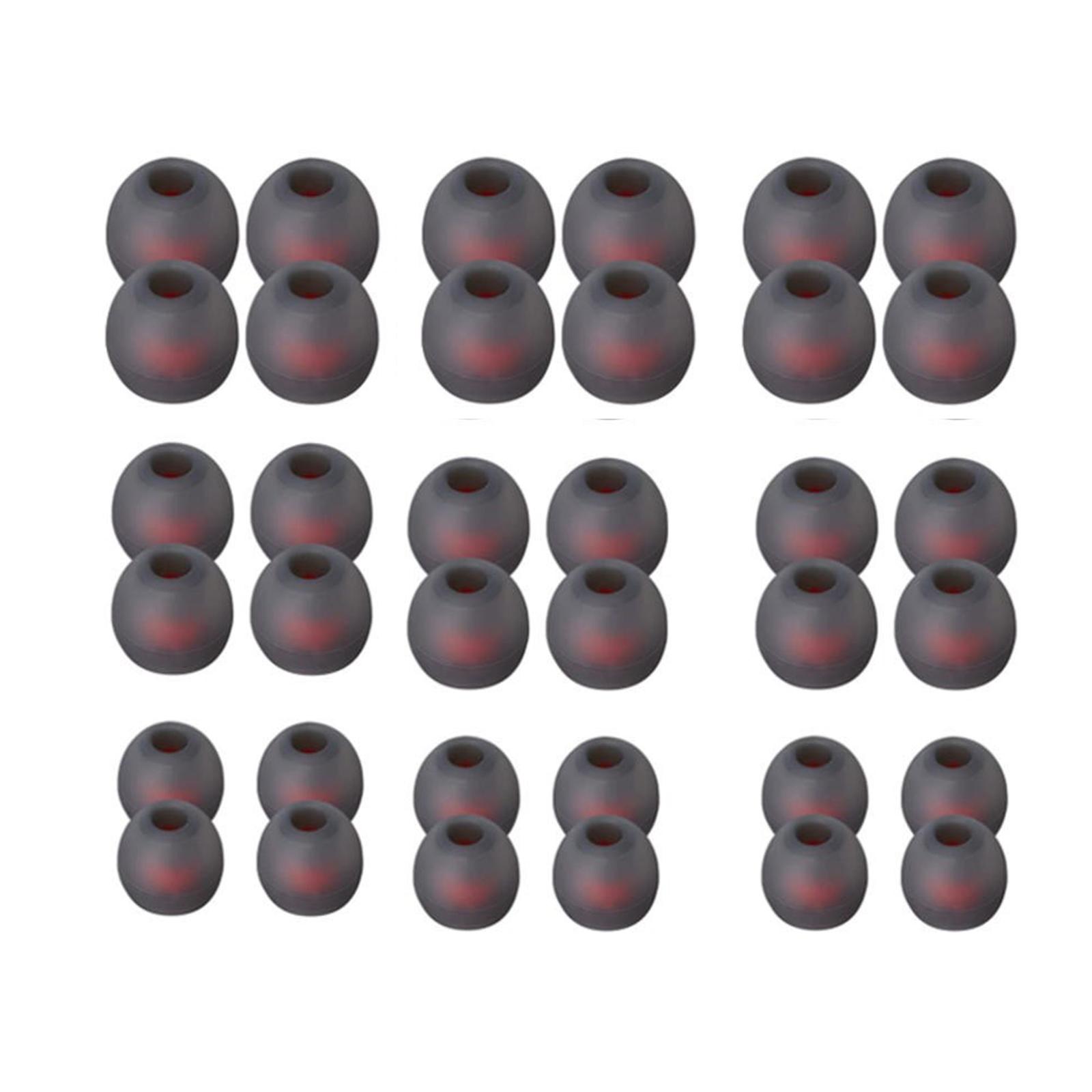 

Customizable Eartips Ear Plug Replacement Headphone Earbud Tips Soft and Flexible Tips Pack of 36PCS Multiple Color 3