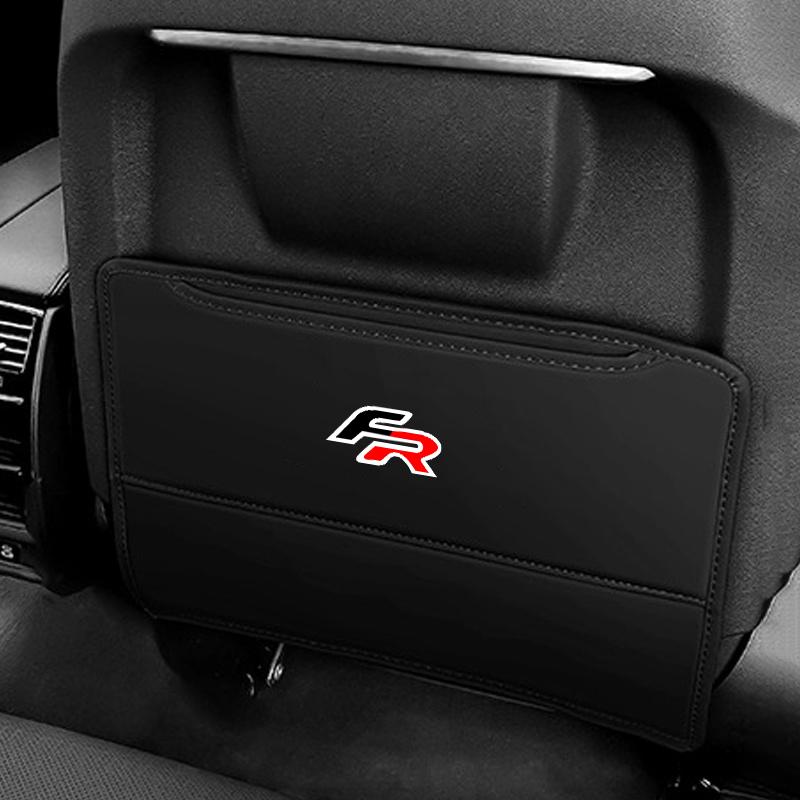 Autositz-Rückenlehnen-Aufbewahrung Hinten Verschleißschutz Rückenlehne Anti-Kick-Pad Für Seat FR Leon Ibiza Altea Exe 5f TARRACO Auto-Innenzubehör ibz023