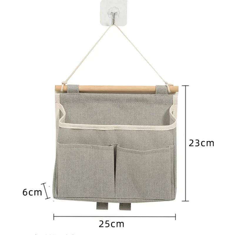 Waterproof Bedhead Hanging Storage Bag Wall Door Mounted Closet Underwear Organizer Sundries Pouches Home Storage Accessories