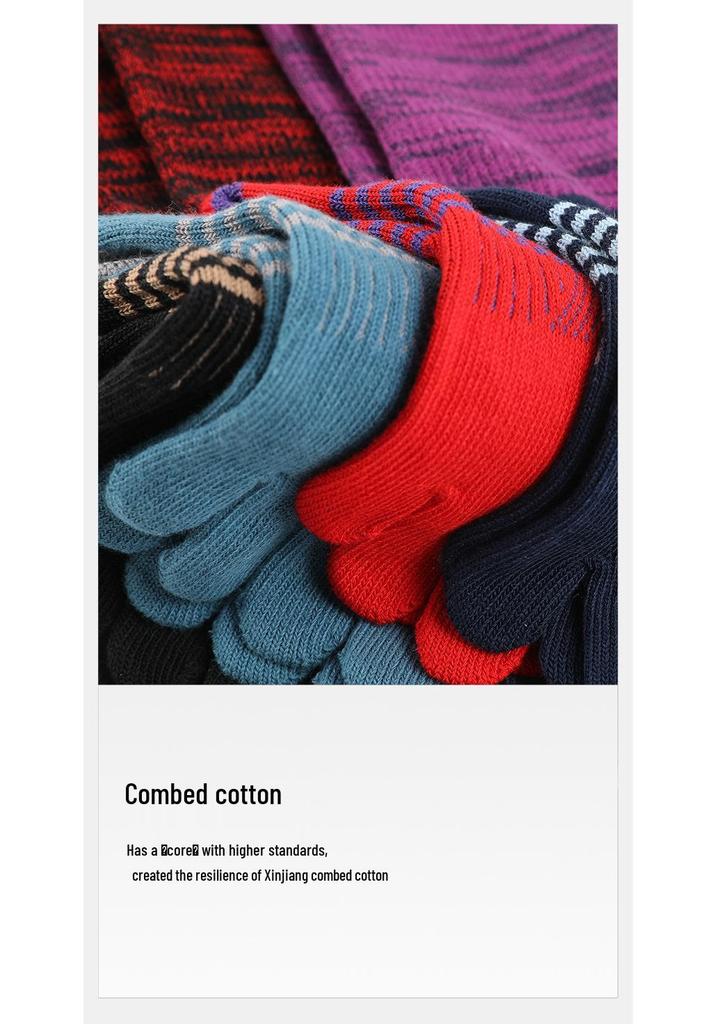 MEIKAN Unisex Baumwollsocken mit geteilter Zehe, mittelhoch, für Radfahren & Laufen