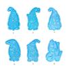 Holographic Resin Molds with Hole Christmas Gnome Pendant Silicone Mold for DIY Keychains Pendants Jewelry Resin Craft