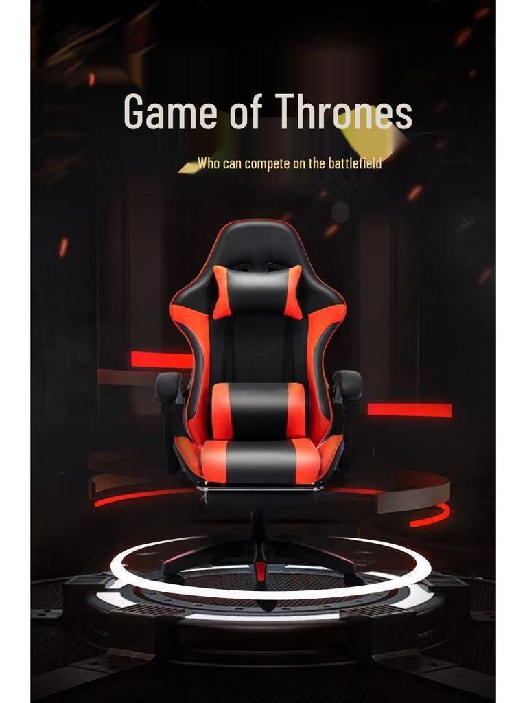 Ergonomiczny fotel gamingowy z regulacją odchylenia i poszerzonym siedziskiem do domu i biura