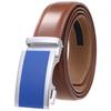 1Pcs Two-Layer Belt, Automatic Buckle Belt, Men'S Casual Belt Ly36-3 3050-1