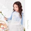Girls' Cotton Long-Sleeve Butterfly Print T-Shirt