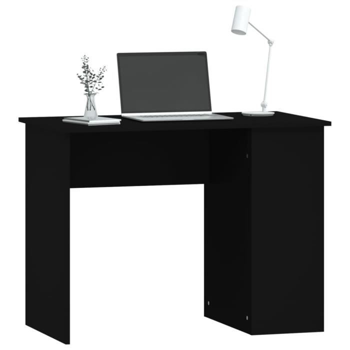 VidaXL Bureau Noir 100x55x75 cm Bois d'ingénierie 823025
