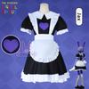 Anime Jax v šatě služebné Cosplay kostýmy Jax Maid uniforma The Amazing Digital Circus Role Play Halloweenský párty outfit pro dívky
