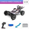 WLtoys144010 4WD Model with A Top Speed of 75 Km/h 1:14 Scale, High-speed Remote-controlled Off-road Drifting Racing Car for Boy