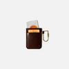 Cone Flat Card Holder Vertical Dark Brown