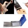 Edelstahl Steg-Sattel Rillen Schleiffeilen Sets Gitarrenreparaturwerkzeug Gitarren-Sattelkerben Feilen Sägestangen Kerbenfeilen-Set