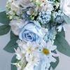 Artificial Rose Bouquets, Bride and Bridesmaid Holding Bouquets for Birthday Wedding Centerpiece Decorations