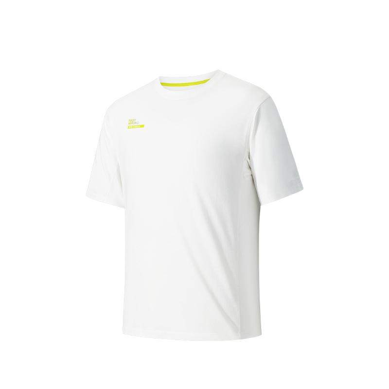 

Anta Удобная Простая Универсальная Повседневная Спортивная Футболка с Круглым Вырезом и Принтом Букв, Модная, с Коротким Рукавом, Мужской Топ, Бумажно-Белый 152530125-4 XL