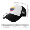 I Love Venezuela Pool Party Mesh Baseball Caps Unisex Unisex Female Beach Dad Hats Hip Hop Trucker Cap