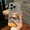 Small Fresh Autumn Pastoral Cat Holder for iPhone15promax Apple 14 Mobile Phone Case 13 Cartoon 12