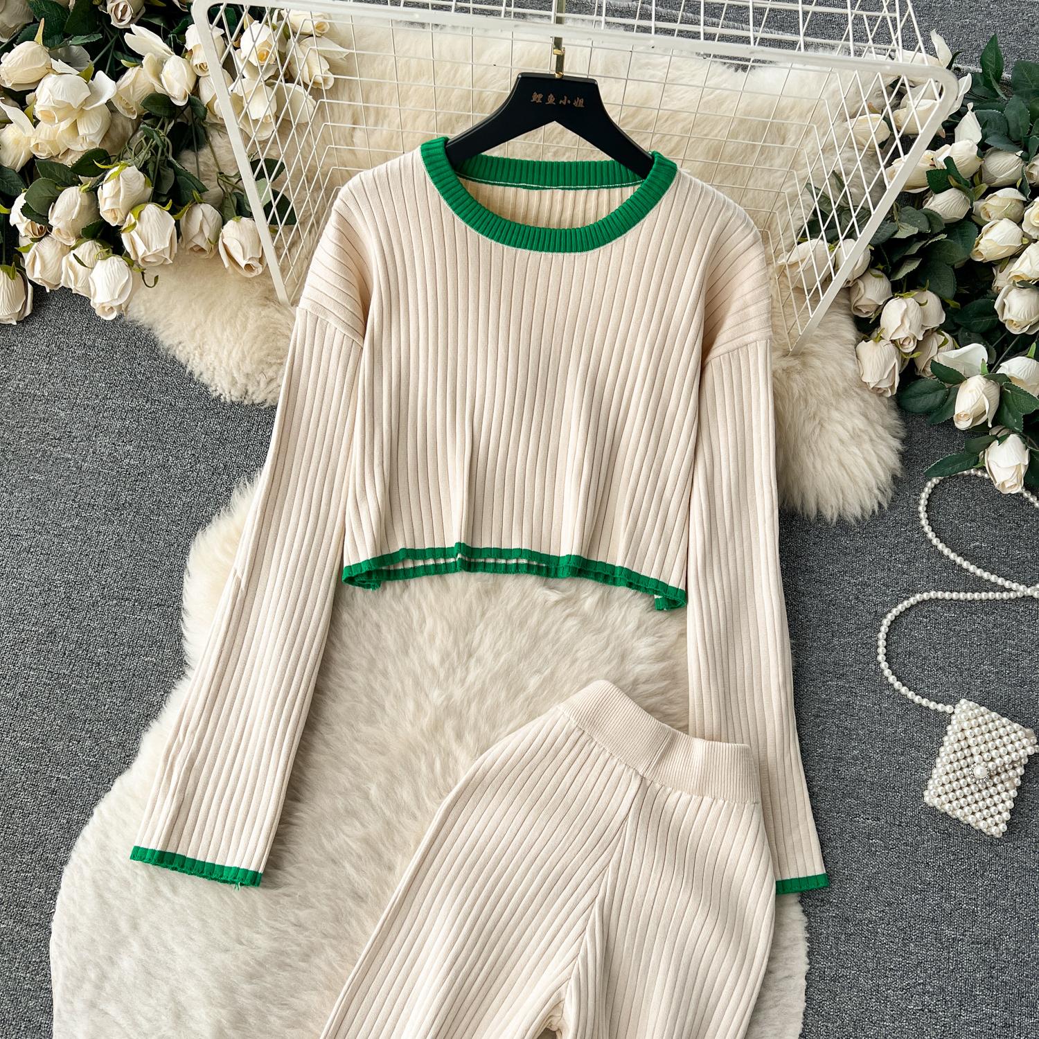 Винтажный вязаный топ с круглым вырезом в стиле Хепберн — фото 17