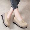 Spring and Autumn Women's Flat Platform Loafers Ladies Elegant Suede Leather Shoes Woman Slip On Moccasin Women's Casual Shoes