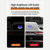 Playful Cartoon Face LED Lamp For Automotive Use With Strong Adhesive Backing And Sturdy Acrylic Material