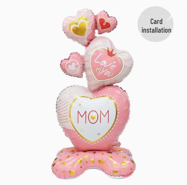 Large Standing Aluminum Foil Balloon for Mother's/Father's Day Decoration