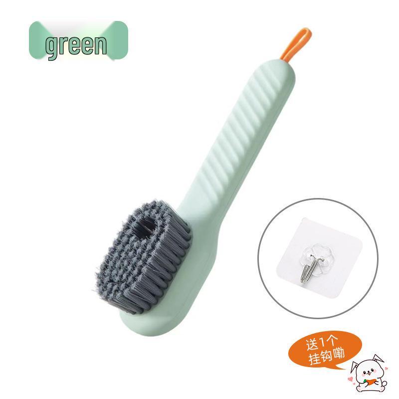 Multi-Function Soft-Bristled Shoe Cleaning Brush with Press-Type Liquid Dispenser - Gentle On Shoes