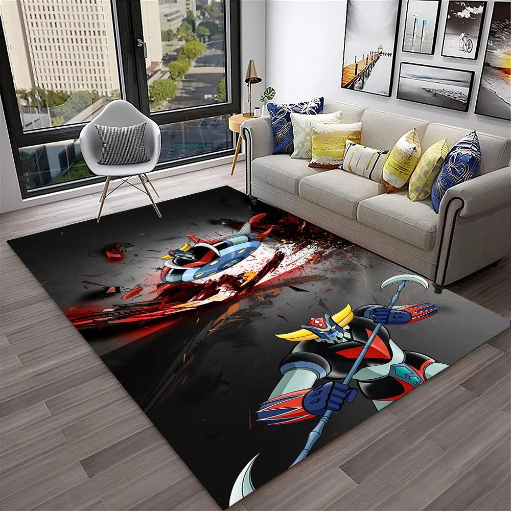 Alfombra de Anime con dibujos animados en 3D de UFO Robot Grendizer, alfombra para el hogar, sala de estar, dormitorio, sofá, felpudo decorativo, alfombra para área de niños, alfombra antideslizante