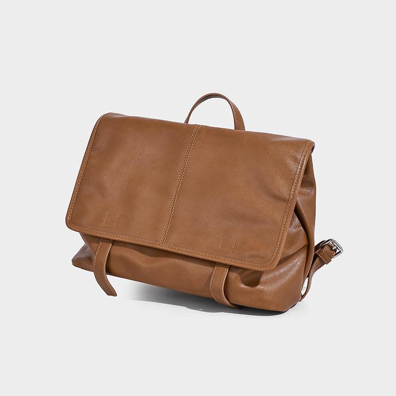Vintage High-End Messenger Series Backpack 2025 New Autumn Winter Large Capacity Commuting Casual Backpack