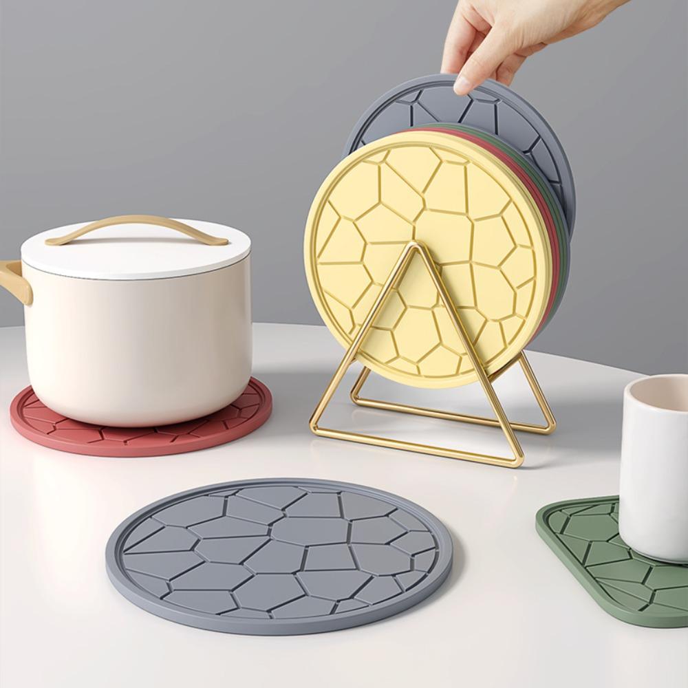 

Plastic Heat Insulation Mat Multi-Functional Dining Table Mat Placemat Bowl Mat Kitchen