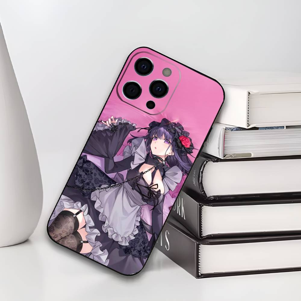 Shizuku Kuroe Marin Kitagawa Phone Case For iPhone 17,16,15,14,13,12,11 Plus,Pro Max,XS,Soft Black Cover