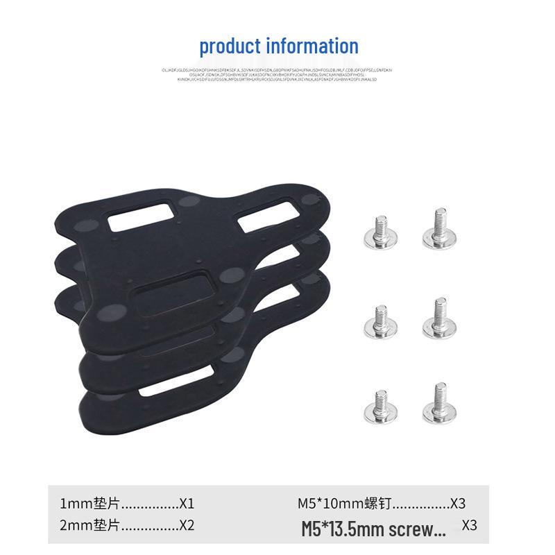 Állítható stopni magasságú alátét Shimano és LOOK KEO országúti kerékpár pedálokhoz black