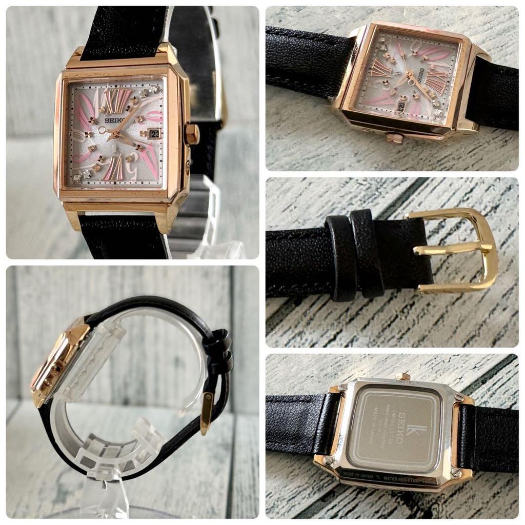 [USED] Limited Edition SEIKO Lucia Watch 1B22-0AL0 Radio Solar Gold