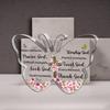 2D Flat Acrylic Butterfly Shaped Desk Decor Plaque, Inspirational Scripture Gifts, Suitable for Wall Decoration, Porch, Room, Villa, Accents Home, Hal