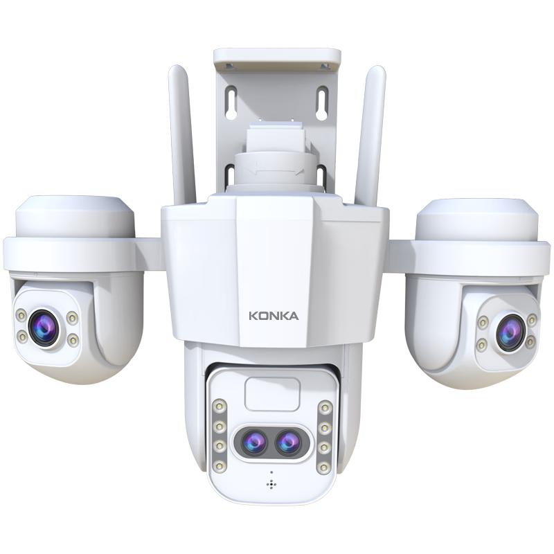 Konka 360° Outdoor Smart AI Security Camera with Full Color Night Vision CN plug (adapter included)