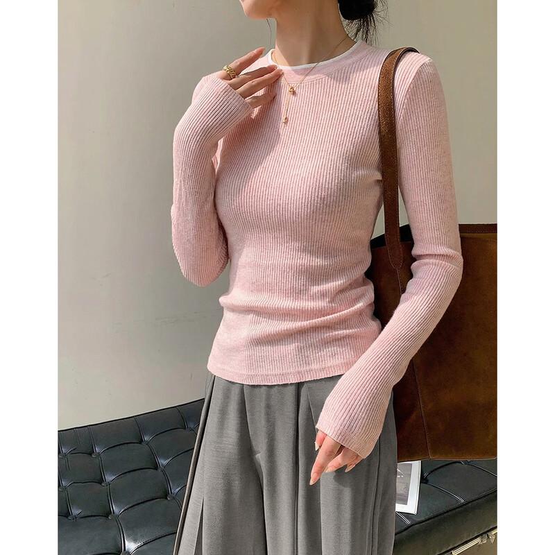 DEMANA 3D Silhouette Colorblock Round Neck T-shirt M